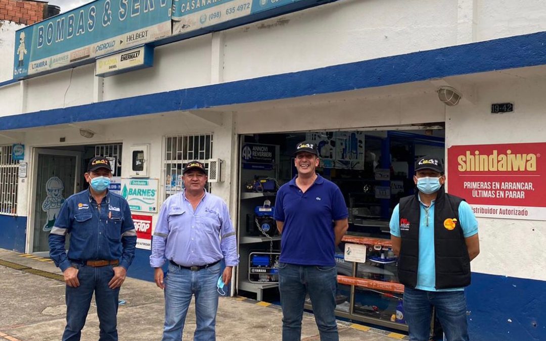 ALO Colombia visita a distribuidores exclusivos Bombas y Servicios para Casanare, Meta, Arauca y Guaviare