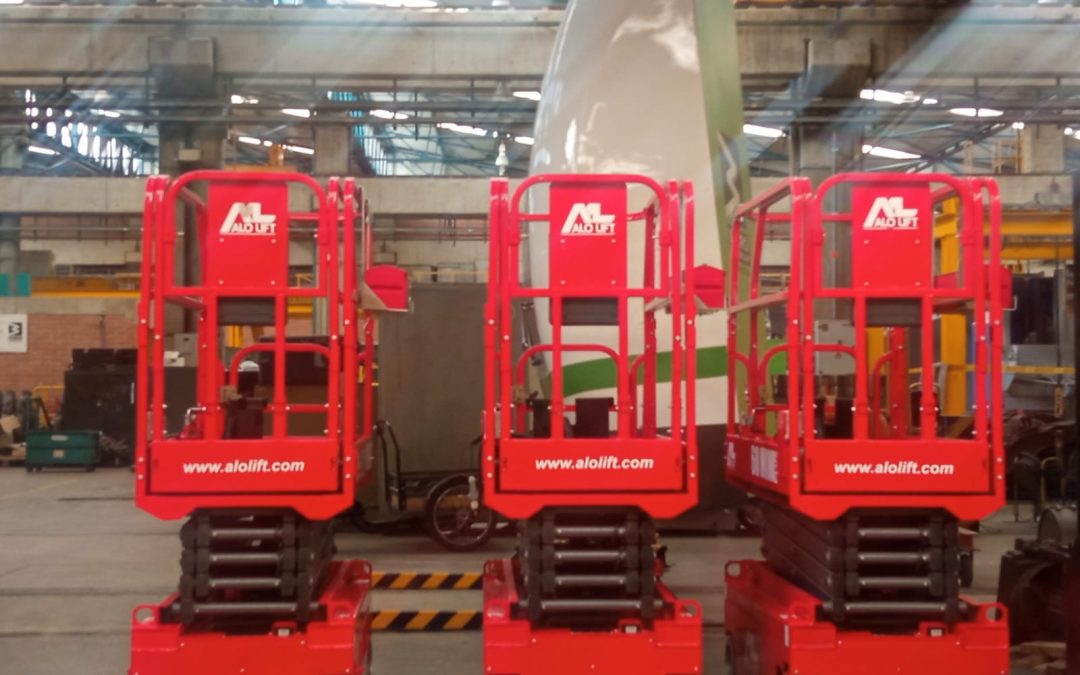 ALO Colombia entrega venta de 3 equipos eléctricos ALO Lift 60 MINI Plus para mantenimiento de trenes